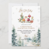 モダンバークリスマスレッツすてき招待状 招待状 (正面)