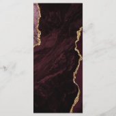 モダンバーグンディ金ゴールドア結婚ガテ メニュー (裏面)