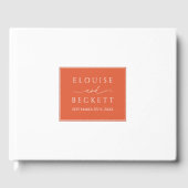 モダンバーンドオ結婚レンジズゲストブック ゲストブック (正面)