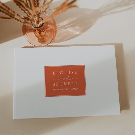 モダンバーンドオ結婚レンジズゲストブック ゲストブック