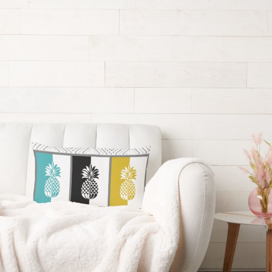 モダンパイナップルカラフル腰枕 ランバークッション (ソファ)
