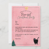 モダンパウズアンドピュアーズのクリスマス招待状 招待状 (裏面)