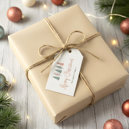モダンパステルなメリークリスマス ギフトタグ