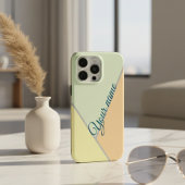 モダンパステル幾何学カラーブロック オーダーネーム Case-Mate iPhoneケース