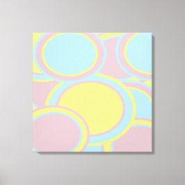 モダンパステル抽象画 キャンバスプリント