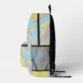 モダンパステル抽象画 プリントバックパック (右)