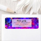 モダンパタースタイリッシュン冬パーティー ラベル (インサイチュ)