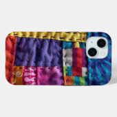 モダンパッチワークキルトのスマホケース Case-Mate iPhoneケース (裏面 (横))
