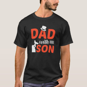 モダンパパと息子の父の日ダディーパパ Tシャツ