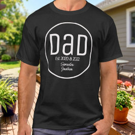モダンパパの子供の名前 Tシャツ