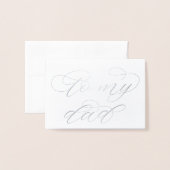 モダンパパの書結婚類 箔カード (封筒付き正面)