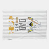 モダンパパシンプルツールの男の人はそれを何でも修正 キッチンタオル (横)