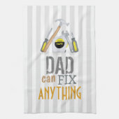 モダンパパシンプルツールの男の人はそれを何でも修正 キッチンタオル (縦)