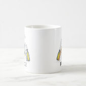 モダンパパシンプルツールの男の人はそれを何でも修正 コーヒーマグカップ (中央)