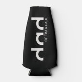 モダンパパシンプルデザイン（子供の名前を含む） ボトルクーラー (正面)