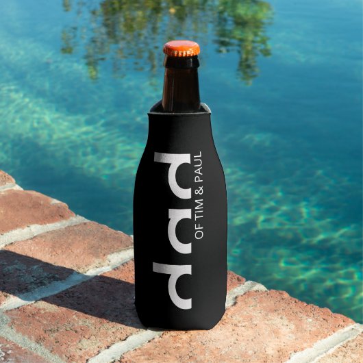 モダンパパシンプルデザイン（子供の名前を含む） ボトルクーラー (インサイチュ プール)