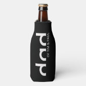 モダンパパシンプルデザイン(子供の名前を含む) ボトルクーラー (ボトル正面)