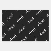 モダンパパシンプルデザイン（子供の名前を含む） ラッピングペーパーシート (正面2)