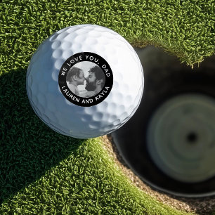 モダンパパスポーツファン写真ゴルファー父誕生日 ゴルフボール