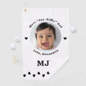 モダンパパパーソナライズされた写真クリエイト ゴルフタオル (インサイチュ)