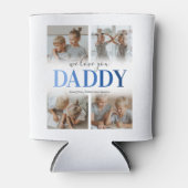 モダンパパ写真コラージュ 缶クーラー (正面)