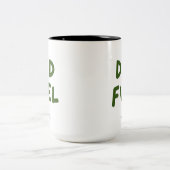 モダンパパ用パーソナライズされたパパ燃料贈呈 ツートーンマグカップ (中央)