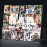 モダンパパ20写真コラージュ父の日 フォトプラーク<br><div class="desc">モダンパパ20写真コラージュHappy Father's Day Plates</div>