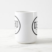 モダンパパ 誕生 子供の名前 コーヒーマグカップ (中央)