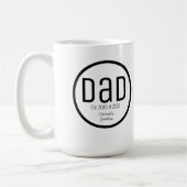 モダンパパ 誕生 子供の名前 コーヒーマグカップ (左)