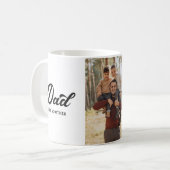 モダンパパLike No Otherクールタイポグラフィ写真 コーヒーマグカップ (正面左)