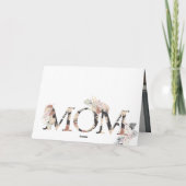 モダンパンパス MOM フラワー マザーズデー カード (裏面)