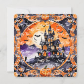 モダンパンプキンハロウィーン秋コレクション 招待状 (正面)