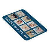 モダンパーソナライズされたおじいちゃん8枚の写真が大好き マグネット (右側)