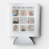 モダンパーソナライズされたお祖母さん愛する8 – 写真 缶クーラー (正面)