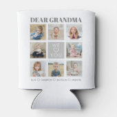 モダンパーソナライズされたお祖母さん愛する8 – 写真 缶クーラー (裏面)