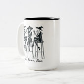 モダンパーソナライズされたエレガントウィッチ・ワイン・ナイト ツートーンマグカップ (正面左)