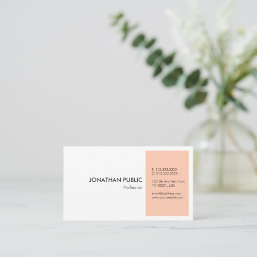 モダンパーソナライズされたエレガントシンプルプロフェッショナル 名刺 (スタンド正面)