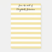 モダンパーソナライズされたエレガント先生名 ポストイット (正面)