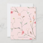 モダンパーソナライズされたエレガント感謝していフローラ (裏面)