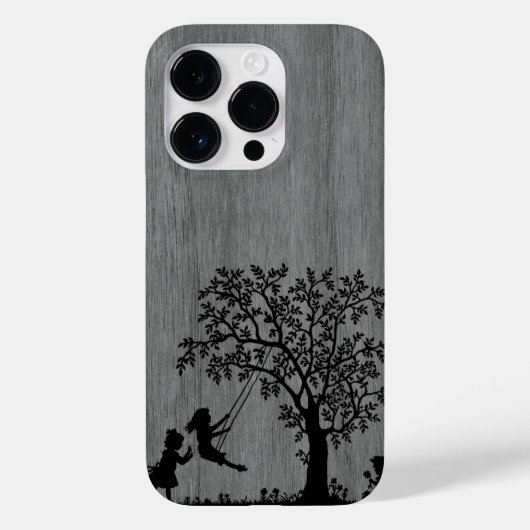 モダンパーソナライズされたエレガント木 – 木 Case-Mate iPhoneケース (裏面)
