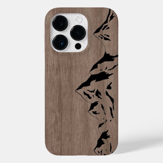 モダンパーソナライズされたエレガント木 – 木 Case-Mate iPhoneケース (裏面)