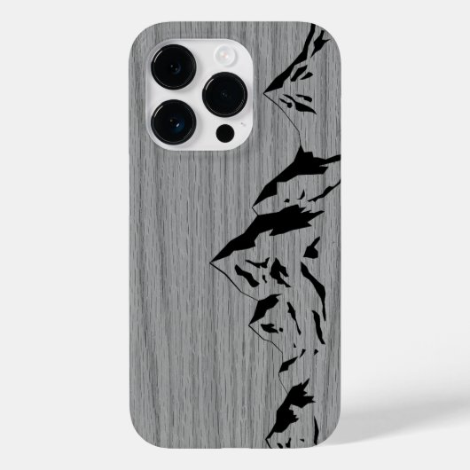 モダンパーソナライズされたエレガント木 – 木 Case-Mate iPhoneケース (裏面)
