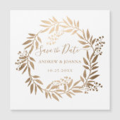 モダンパーソナライズされたエレガント金ゴールド (正面)