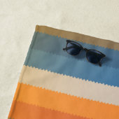 モダンパーソナライズされたカスタムカラフル模様 ビーチタオル (インサイチュ)