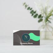 モダンパーソナライズされたカスタム名刺入 名刺 (スタンド正面)