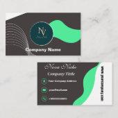 モダンパーソナライズされたカスタム名刺入 名刺 (正面/裏面)