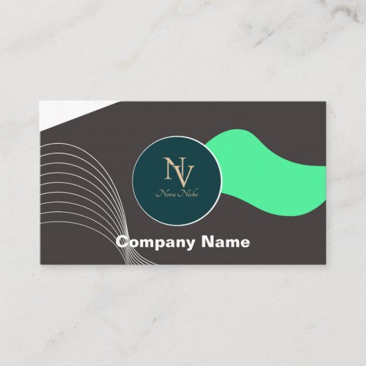 モダンパーソナライズされたカスタム名刺入 名刺 (正面)