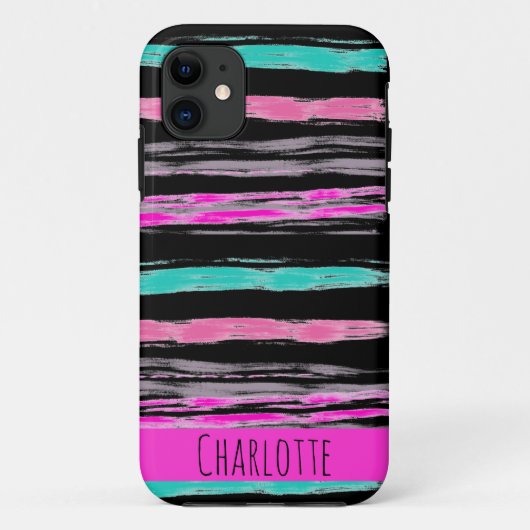 モダンパーソナライズされたカスタム抽象芸術カラフル Case-Mate iPhoneケース (裏面)