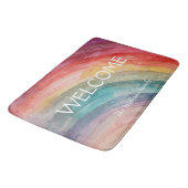 モダンパーソナライズされたカラフルRainbow Doormat バスマット (アングル)