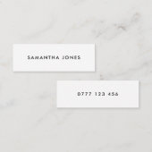 モダンパーソナライズされたクラシックミニ名刺 スキニー名刺 (正面/裏面)